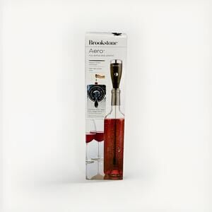 Brookstone Aero Full Bottle Wine Aerator / New In Box